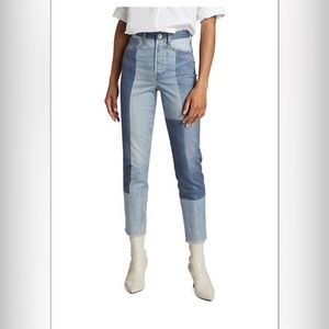 Rag&Bone Bold patchwork design Nina Miramar Jean NWT